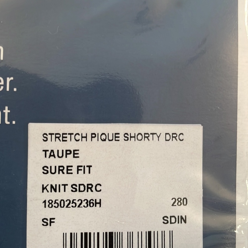 Sure Fit Stretch Short Dining Chair Cover - Taupe - Picture 6 of 7